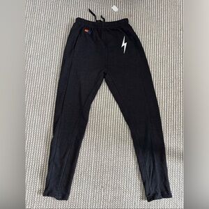 brand new with tags Aviator Nation BOLT STITCH JOGGER SWEATPANTS - BLACK. Small.